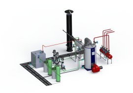 Vertical Fire Tube Oil Gas Fired Steam Boiler | EPCB